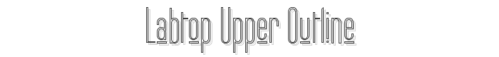 Labtop Upper Outline font